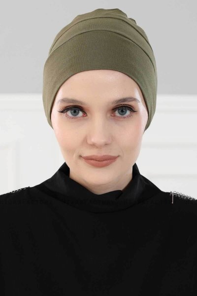 Stella - KhakiBomull Turban