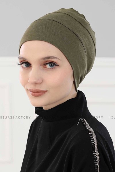 Stella - KhakiBomull Turban