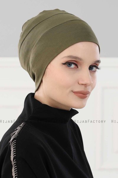 Stella - KhakiBomull Turban