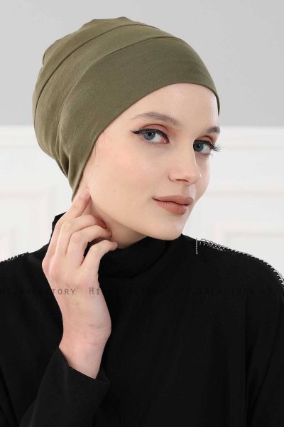 Stella - KhakiBomull Turban