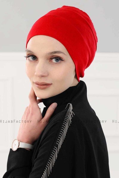 Stella - Rød Bomull Turban