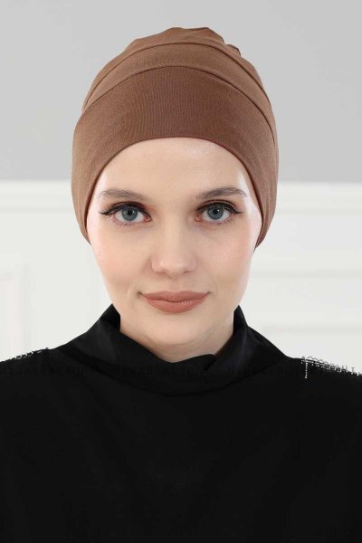 Stella - Caramel Bomull Turban