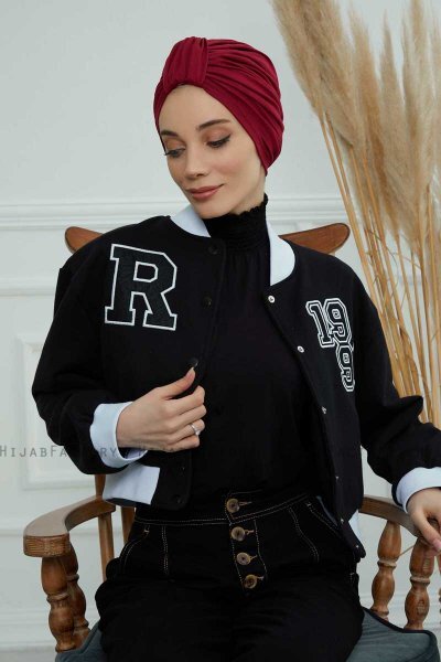 Laura - Bordeaux Bomull Turban