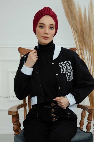 Laura - Bordeaux Bomull Turban
