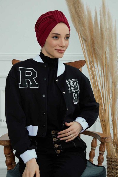 Laura - Bordeaux Bomull Turban