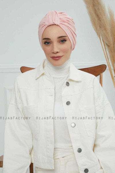 Laura - Gammelrosa Bomull Turban