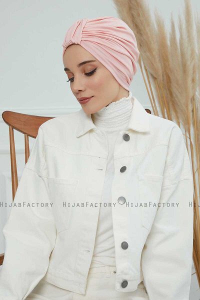 Laura - Gammelrosa Bomull Turban