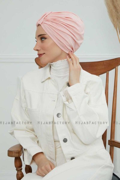 Laura - Gammelrosa Bomull Turban
