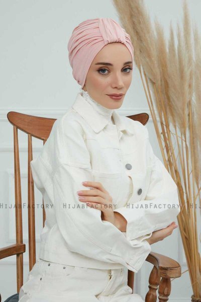Laura - Gammelrosa Bomull Turban