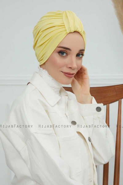 Laura - Gul Bomull Turban