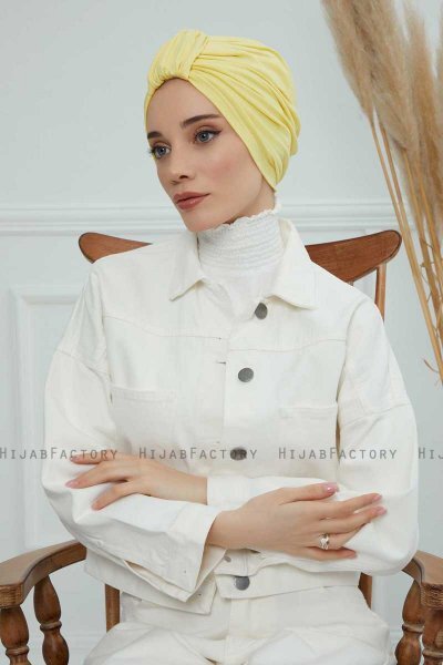 Laura - Gul Bomull Turban
