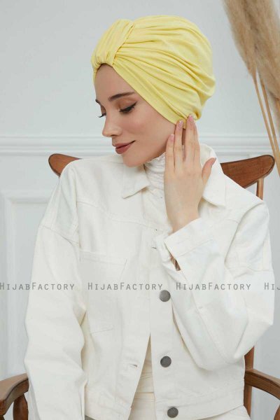 Laura - Gul Bomull Turban