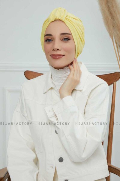 Laura - Gul Bomull Turban