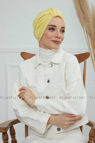 Laura - Gul Bomull Turban