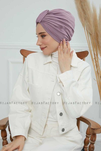 Laura - Lilac Bomull Turban