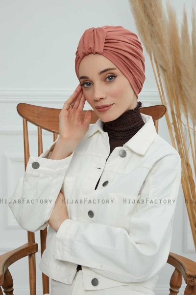 Laura - Lakserosa Bomull Turban
