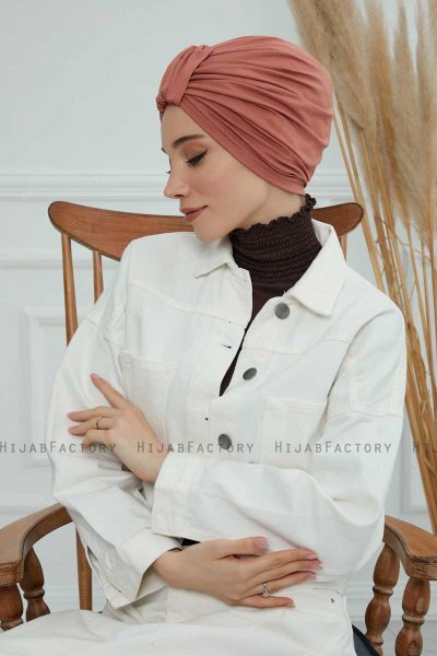 Laura - Lakserosa Bomull Turban