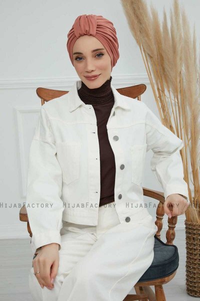 Laura - Lakserosa Bomull Turban