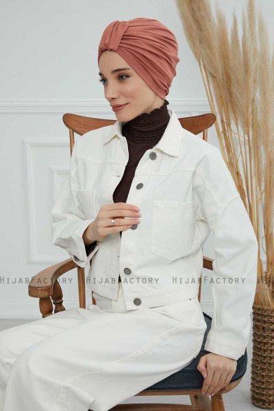 Laura - Lakserosa Bomull Turban