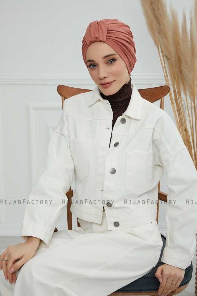 Laura - Lakserosa Bomull Turban