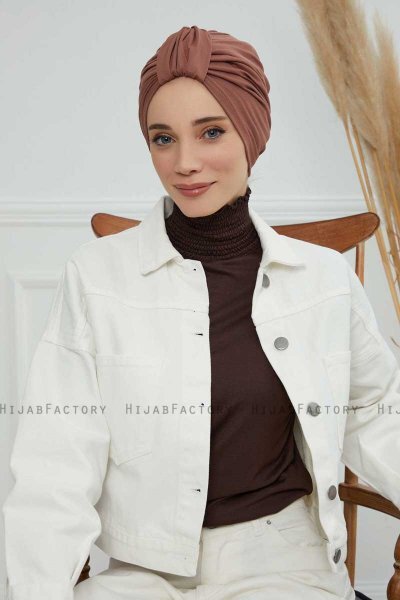 Laura - Caramel Bomull Turban
