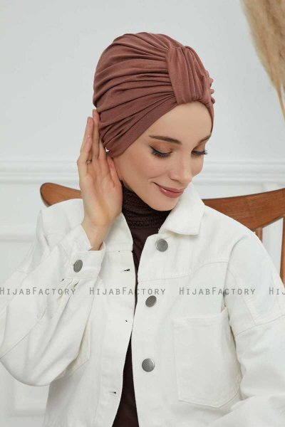 Laura - Caramel Bomull Turban