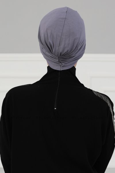 Agnes - Grå Bomull Turban - Ayse Turban