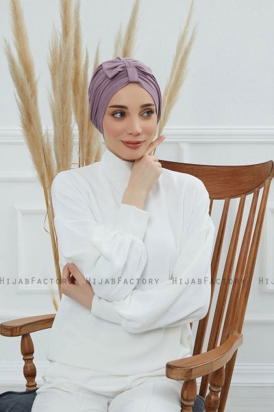 Agnes - Lilac Bomull Turban