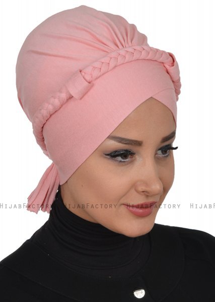 Olivia - Gammelrosa Bomull Turban - Ayse Turban