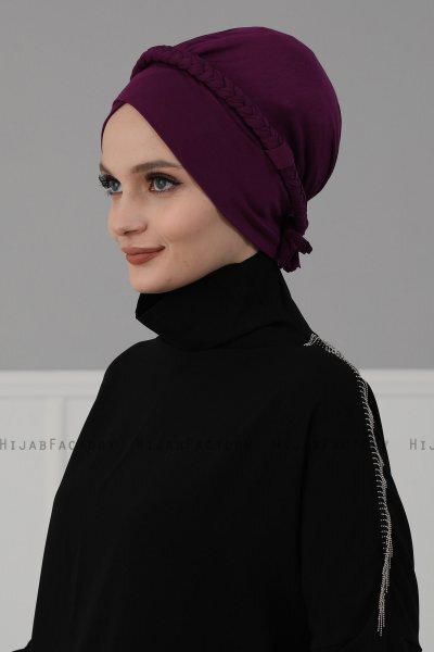 Olivia - Lilla Bomull Turban - Ayse Turban