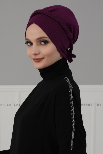 Olivia - Lilla Bomull Turban - Ayse Turban