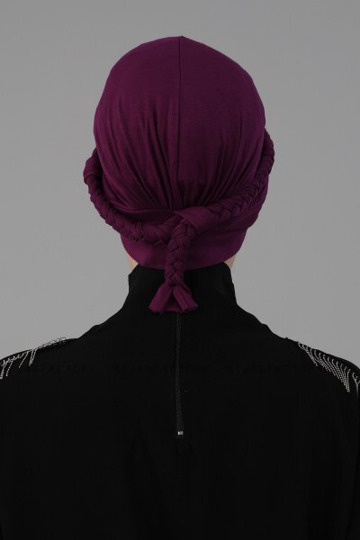 Olivia - Lilla Bomull Turban - Ayse Turban