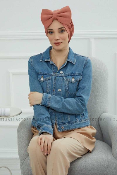 Julia - Lakserosa Bomull Turban