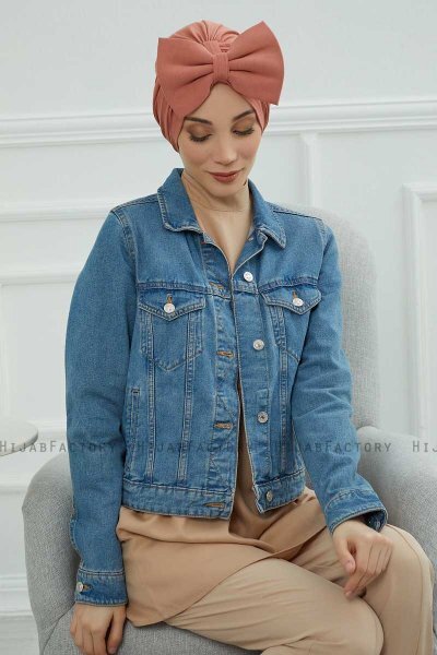 Julia - Lakserosa Bomull Turban