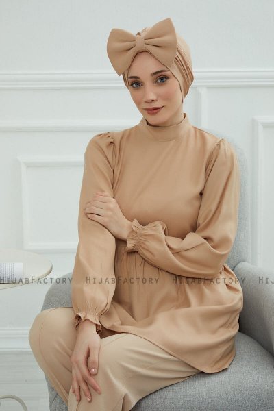 Julia - Sand Bomull Turban