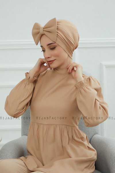 Julia - Sand Bomull Turban