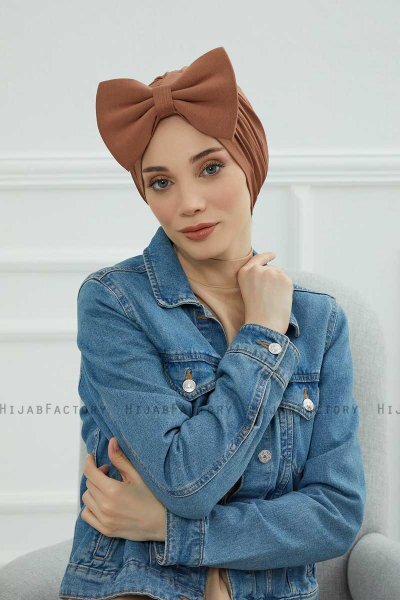 Julia - Caramel Bomull Turban