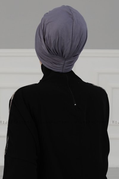 Wilma - Grå Bomull Turban - Ayse Turban
