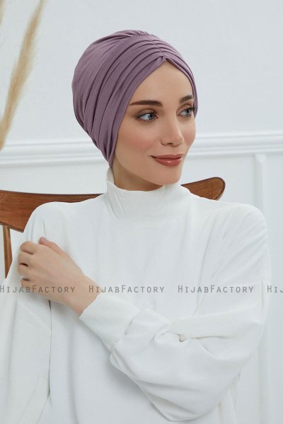 Wilma - Lilac Bomull Turban
