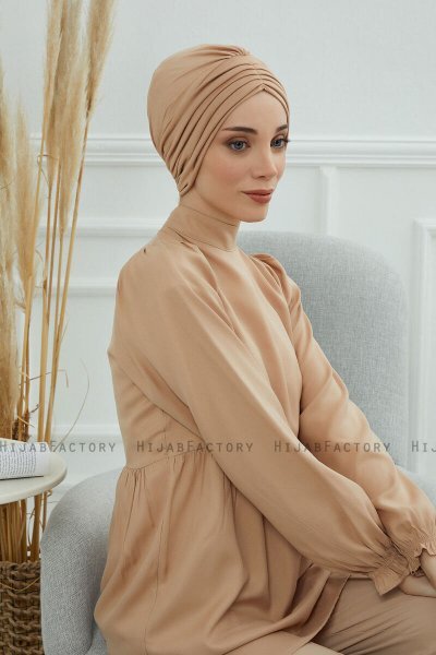 Wilma - Sand Bomull Turban