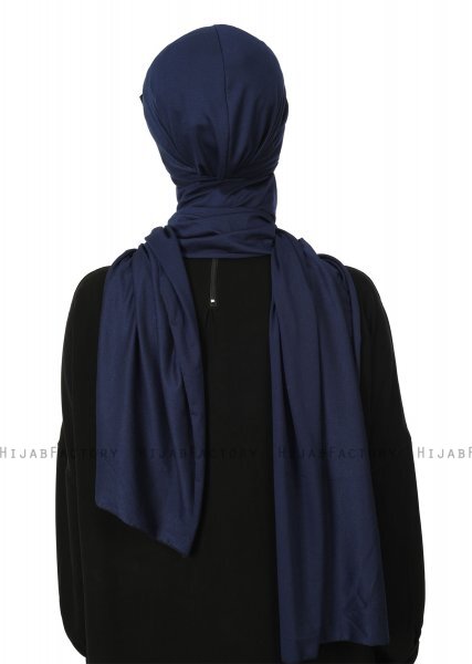 Bianca - Marineblå Bomull Turban