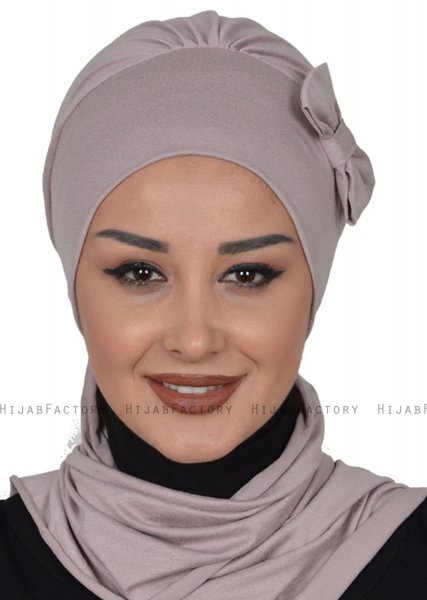 Bianca - Taupe Bomull Turban