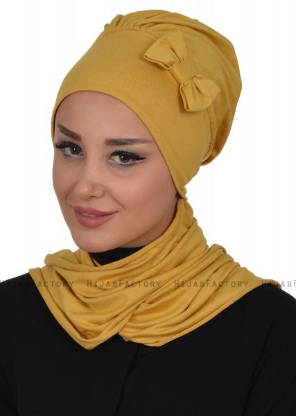 Bianca - Sennepsgul Bomull Turban
