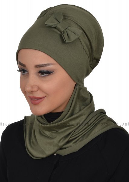 Bianca - Khaki Bomull Turban