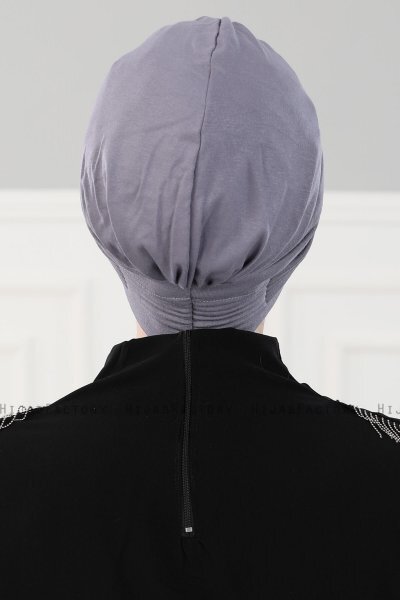 Linda - Grå Bomull Turban - Ayse Turban