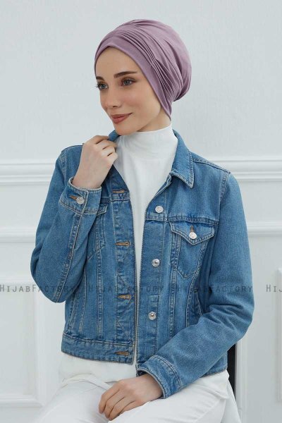 Linda - Lilac Bomull Turban