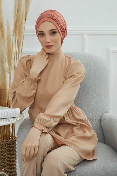 Linda - Lakserosa Bomull Turban