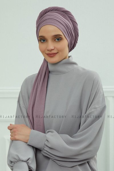 Rebecca - Lilac Bomull Turban