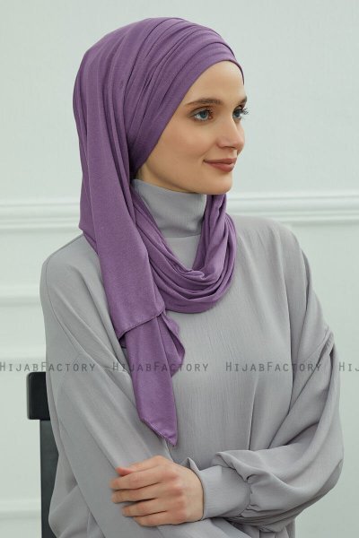 Rebecca - Violet Bomull Turban