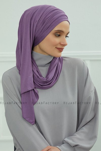 Rebecca - Violet Bomull Turban